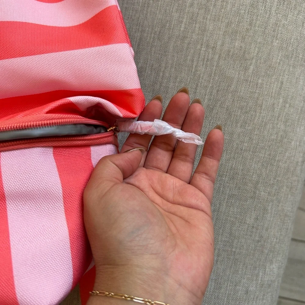 Striped Pink and Red Backpack Victoria secret - Picture 6 of 8